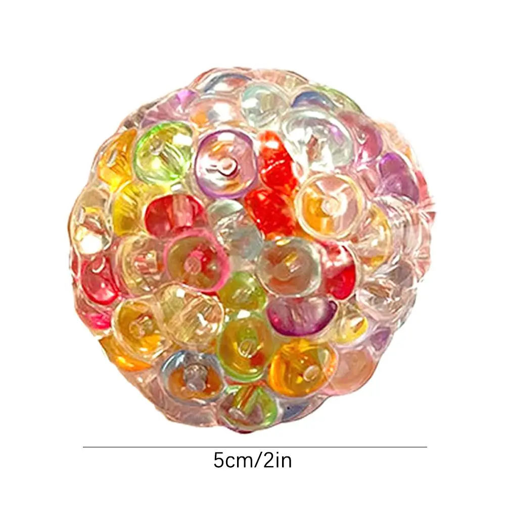 Creative Explosion Beads Squishy Balls Stress Relieving Toys Slow Rebound Toy Fidget Toy Children Decompression Toys