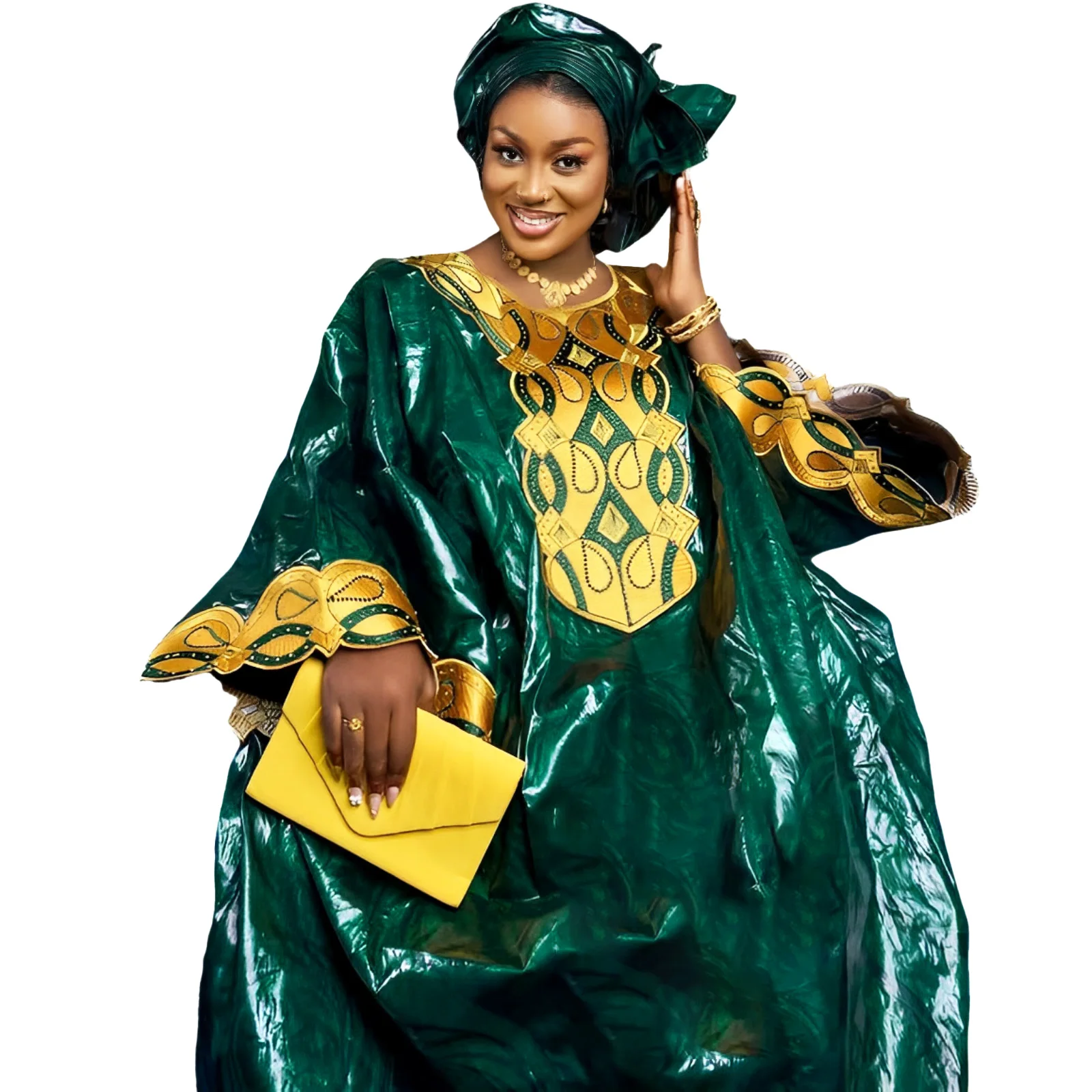 Robes africaines pour femme Bazin Riche broderie conception robe longue