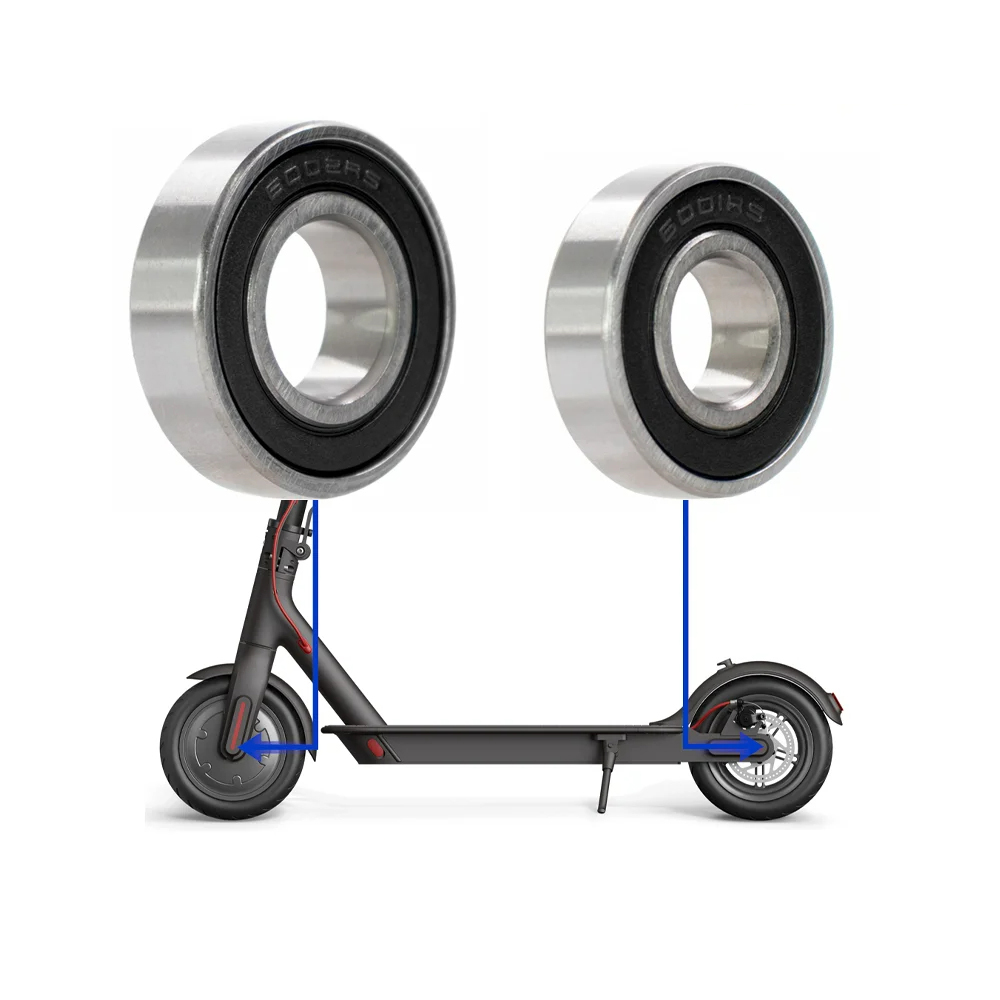6001RS /6002RS High Speed Präzision Vorne Motor Lager Hinterrad Kugellager Für XM M365 Pro 1S Elektrische Roller teile