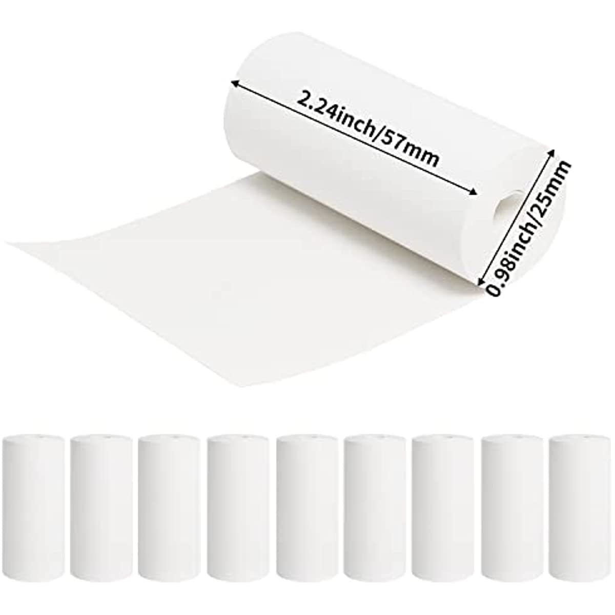 57x25MM Carta termica adesiva Carta per etichette Carta fotografica Carta colorata per fotocamera per bambini Stampa istantanea Stampante per fotocamera per bambini