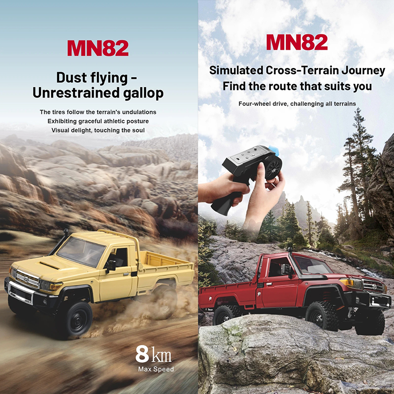 Toyota autorizado MN82 rc piezas de mejora 1:12 LC79 coche de Control remoto a escala completa tracción en las cuatro ruedas escalada camioneta todoterreno