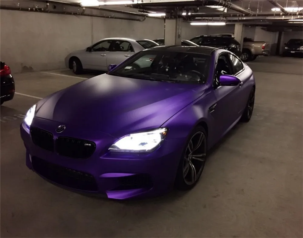 Múltiples colores rojo azul oro verde púrpura mate satén cromo vinilo revestimiento para coche película pegatina calcomanía sin burbujas estilo de envoltura de coche