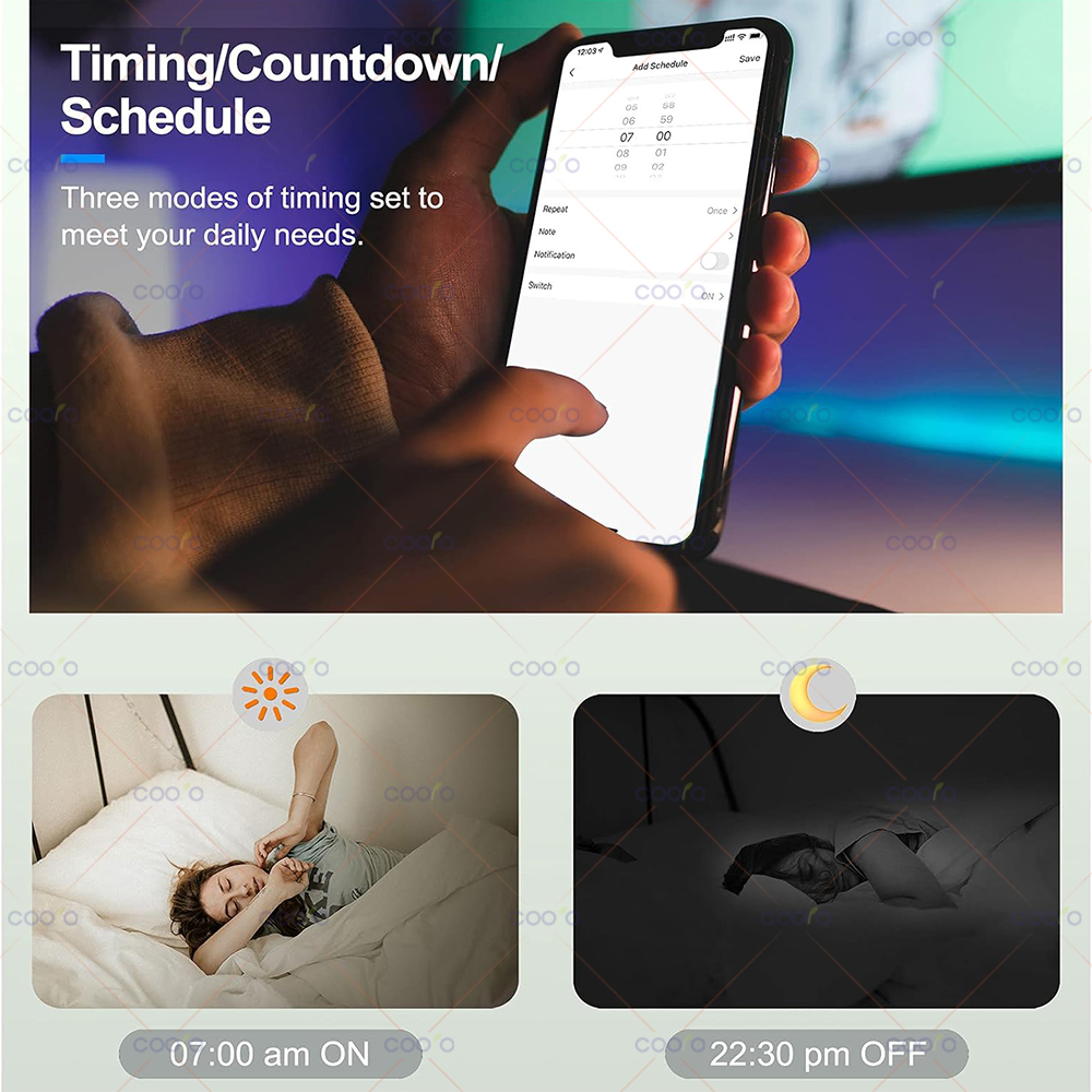 COOLO Tuya Smart Life E14 Bluetooth Smart Kandelaber Glühbirnen 5W RGB + CW LED Lampe AC 220V-240V Dimmbare Kristall Gruppe Lampen