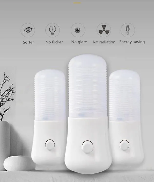 Licht gesteuerte Traum 3000k 6000k LED Nachtlicht Neuheit Nachtlicht US Stecker Induktion Nachtlampe AC 110V 220V