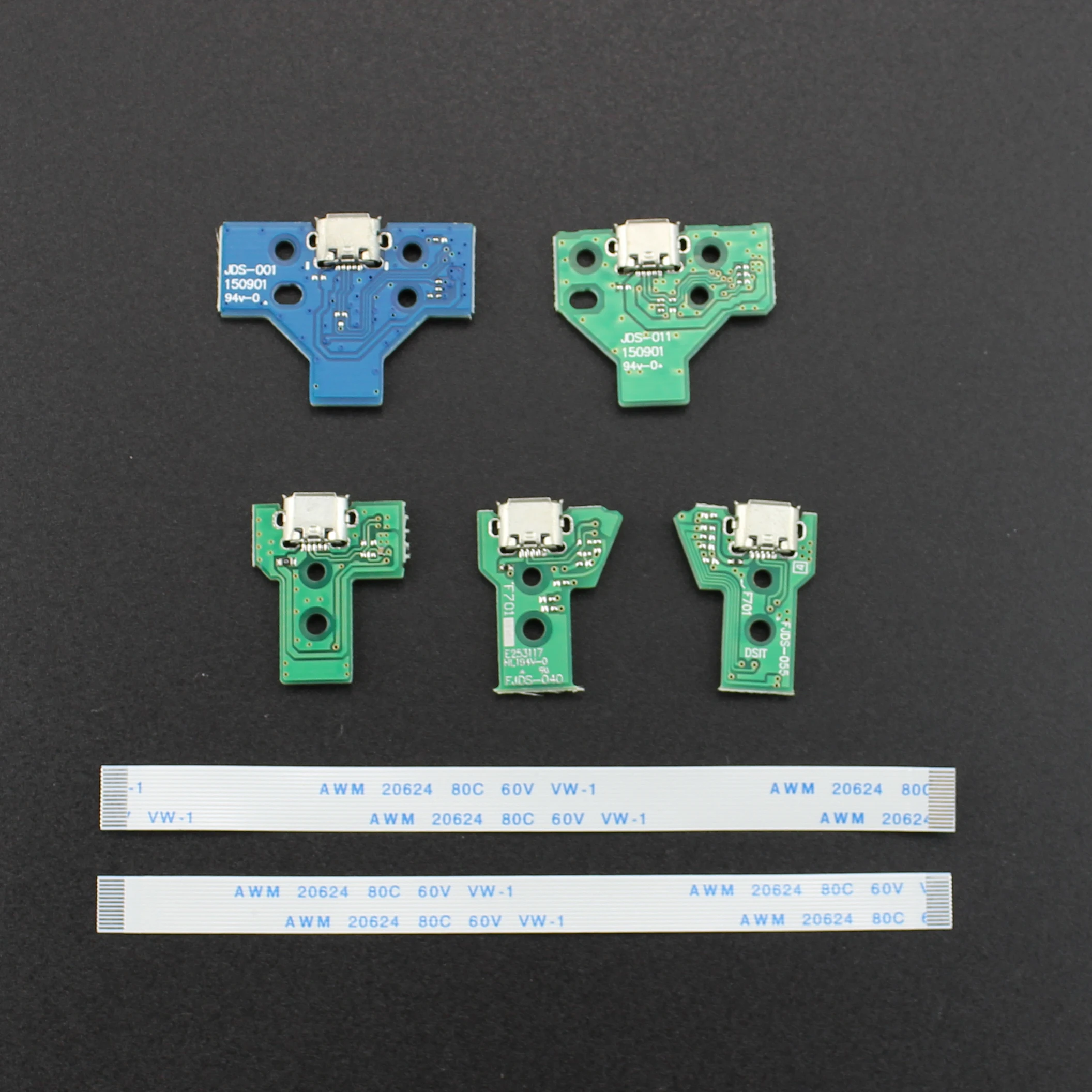 ยี่ห้อใหม่ 12P 14P USB ชาร์จพอร์ต SOCKET Circuit Board 12Pin 14PIN JDS 011 030 040 สําหรับ PS4 Controller อะไหล่ซ่อมเปลี่ยน