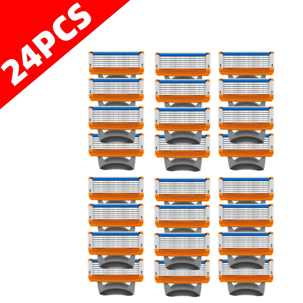 High Quality 5 Layers Manual Shaver Razor With 4 Replaceable Heads Blade Brand universal Handle & Head