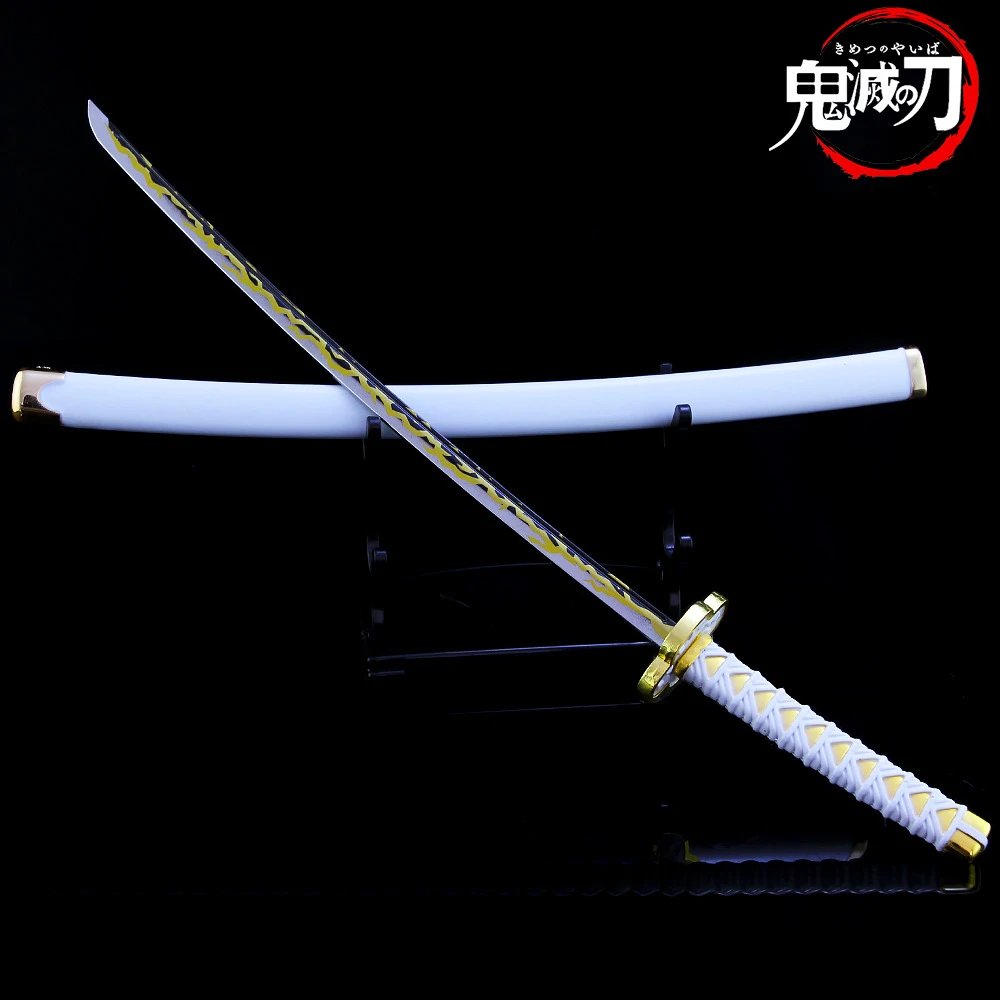 9 Chiếc Demon Slayer Thanh Kiếm Agatsuma Zenitsu Nichirin Lưỡi Dao Thanh Kiếm Katana Samurai Hoàng Gia Nhật Bản Thanh Katana Anime Vũ Khí Móc Khóa Đồ Chơi