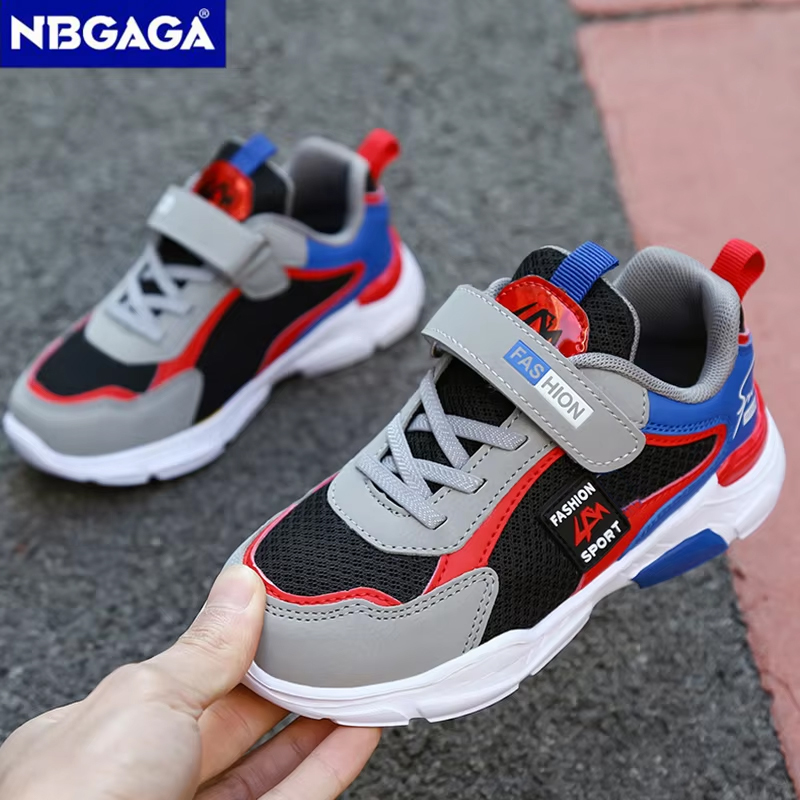Crianças sapatos esportivos meninos moda malha respirável tênis casuais leve tênis de corrida conforto