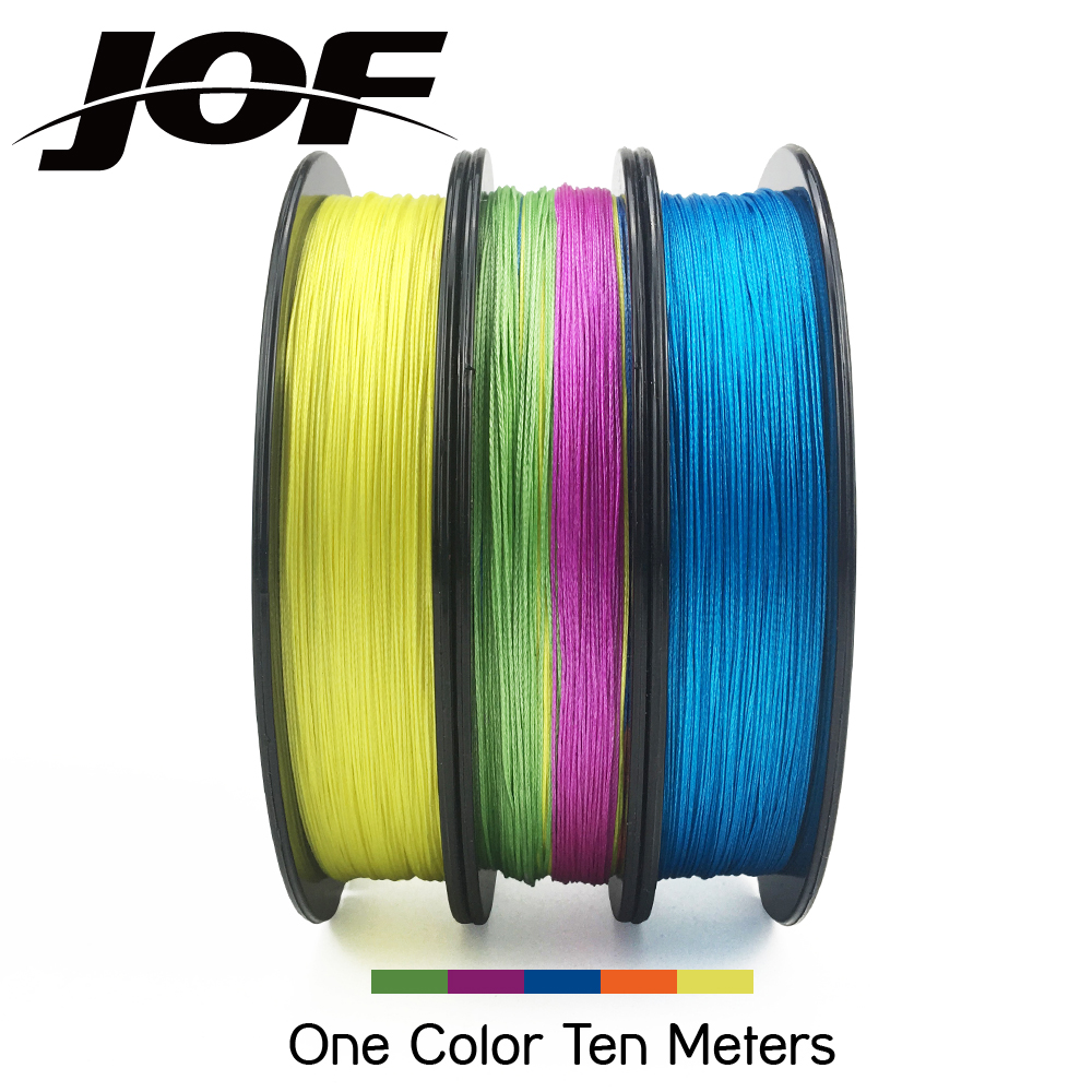 JOF X8 500M 300M 150M Braided Fishing Line 8 Strands MultiColor Multifilament Saltwater PE Line 15 20 30 40 50 60 80 100LB