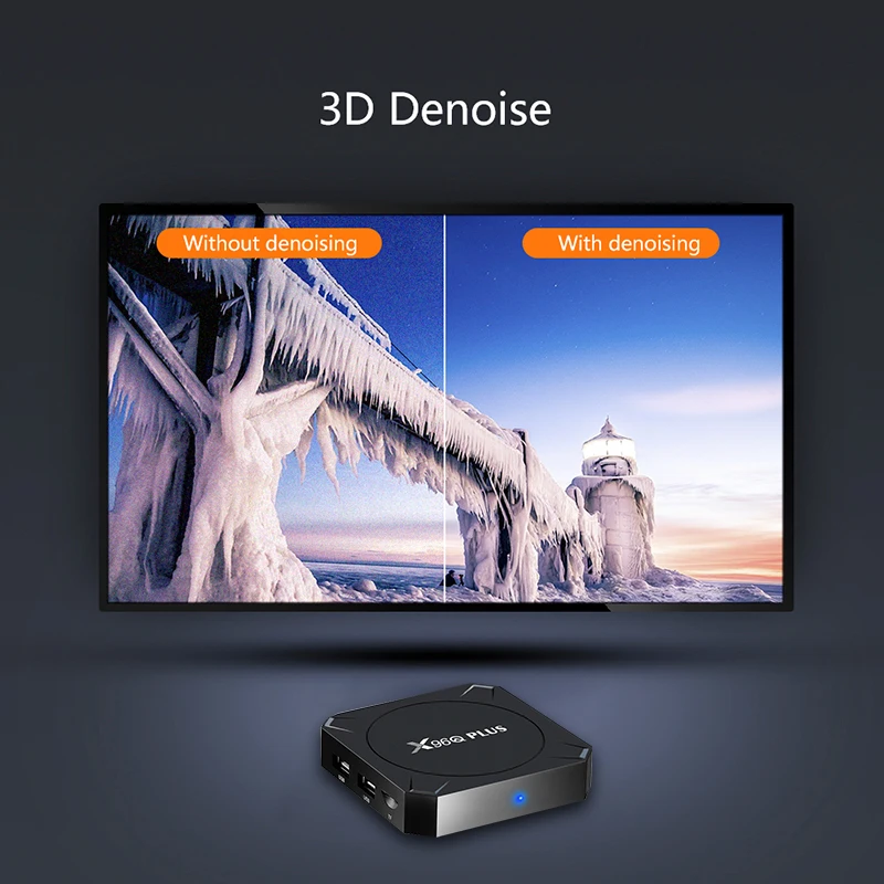 2023 สมาร์ททีวี Set-Top Box X96Q Plus Android TV Box 11.0 4/64GB AllWinner 4K TV Box X96Q Media Player