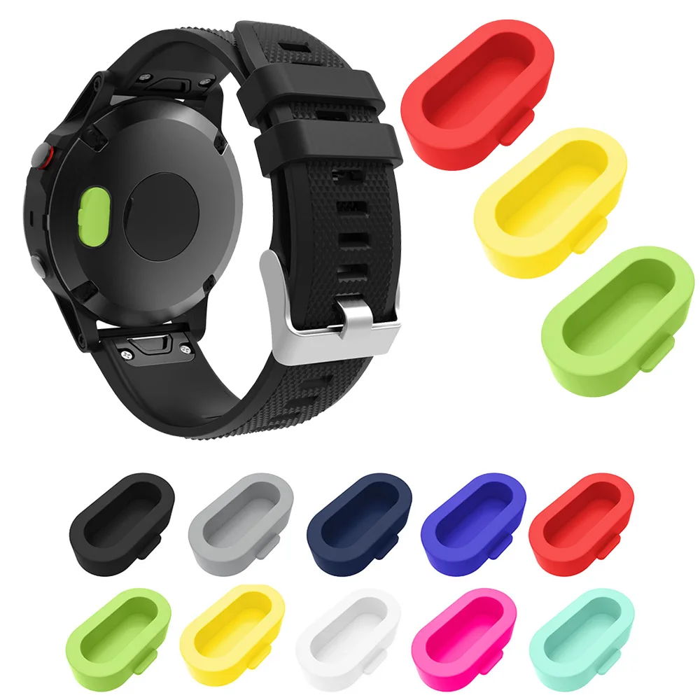 Tapa protectora de puerto de carga de enchufe a prueba de polvo de silicona para Garmin Fenix 7 7S 7X 6 6X 5 5S 5X Forerunner 965 955 265 255 245