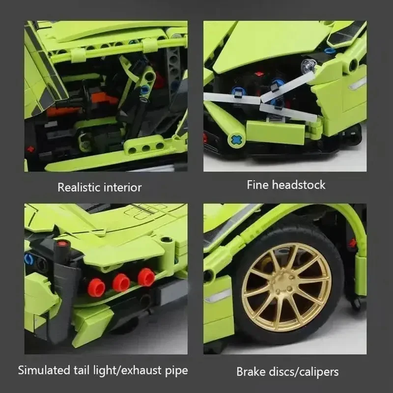 Bouwstenen Racewagen Model Afstandsbediening Elektrische RC Auto Versie Optioneel Constructie Speelgoed Kerst Jongen Kinderen Volwassen Cadeau