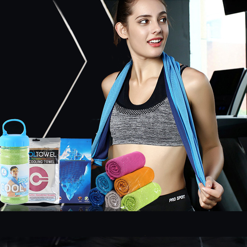 Asciugamano rinfrescante Asciugamani freddi in microfibra a sollievo istantaneo Avvolgimento per il collo rinfrescante Stracci freddi ghiacciati per sport fitness campeggio ciclismo escursionismo