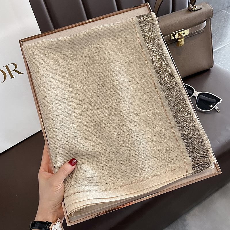 2023 新しい女性スカーフ冬暖かい固体シルクウールショール女性ラップ Bufanda 花パシュミナ高級刺繍警告スカーフ