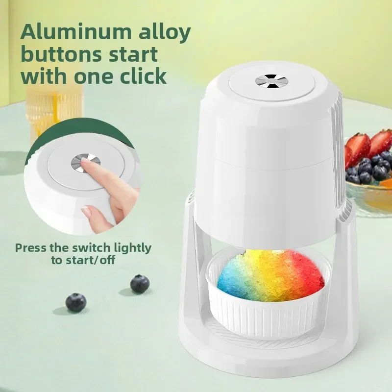 220V Automatic Ice shavers Small household electric ice Shaved Machine two speed Adjustable ice shaving machine 110V ice Crusher