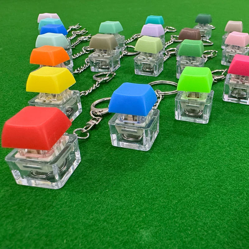 บุคลิกภาพคอมพิวเตอร์หลายสีคีย์บอร์ดจี้ปุ่มความเครียดกด Finger Boring Key CHAIN ของเล่นของขวัญ