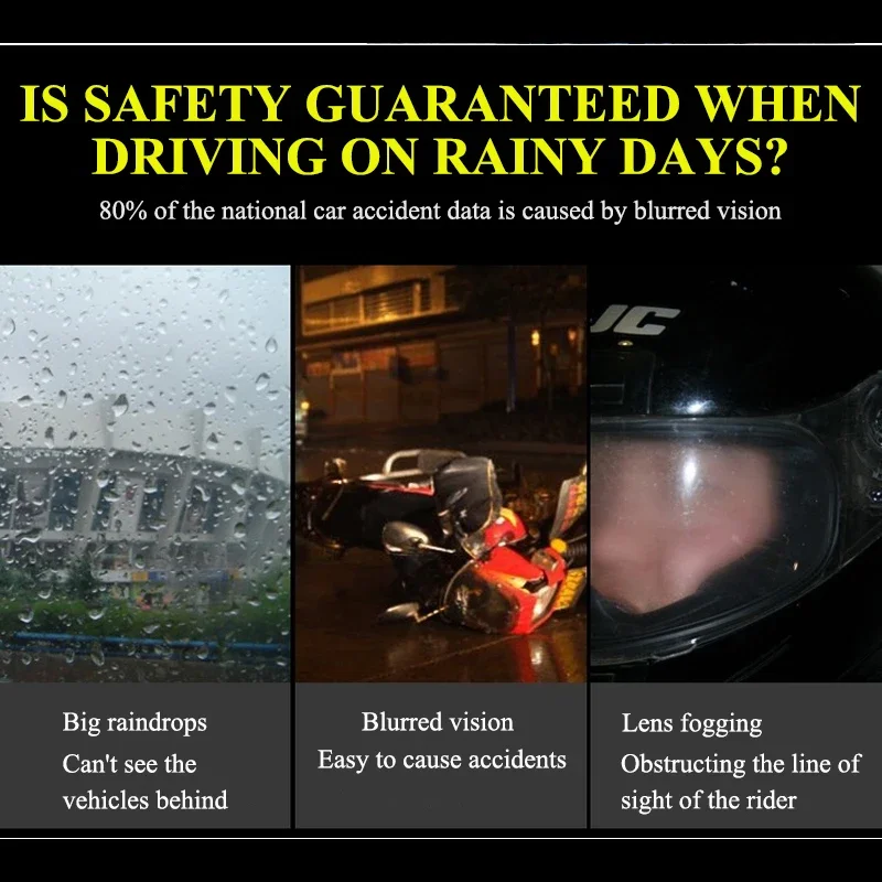 Espejo para casco de motocicleta, película impermeable, pegatina antiniebla, pegatina Universal de alta definición, accesorios para motocicleta