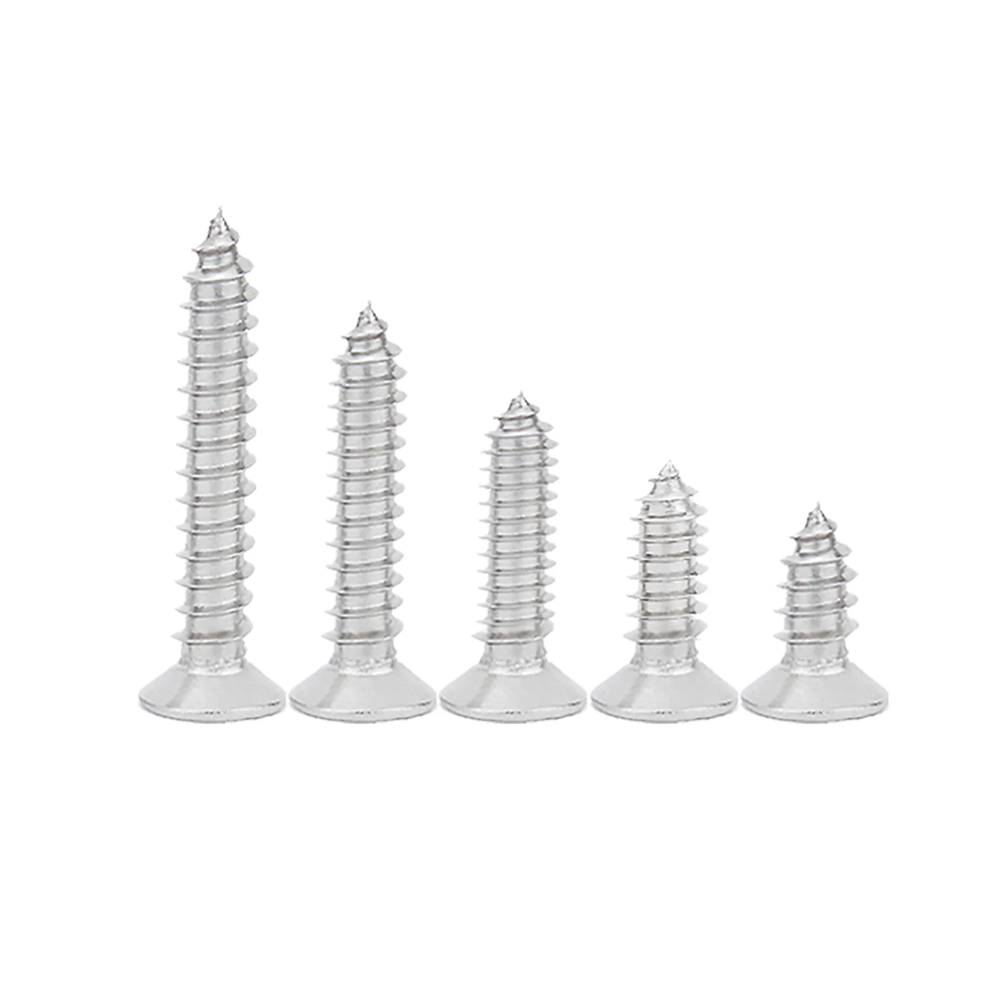 400 stücke Flach kopf Holz schrauben Sortiment Kit Phillips Spitzen Schraubens atz M2x4mm-20mm selbst schneidende Schrauben Holz schraube