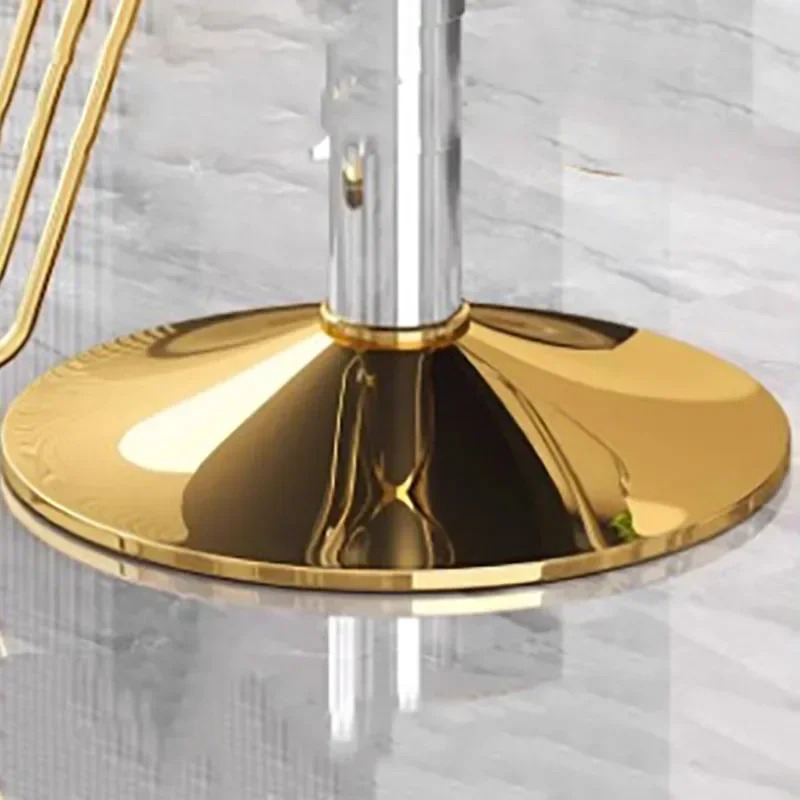 Silla De salón con elevador De lujo, respaldo Protector De Metal, silla De peluquero giratoria, cómoda silla nórdica De Cabeleireiro, muebles De salón
