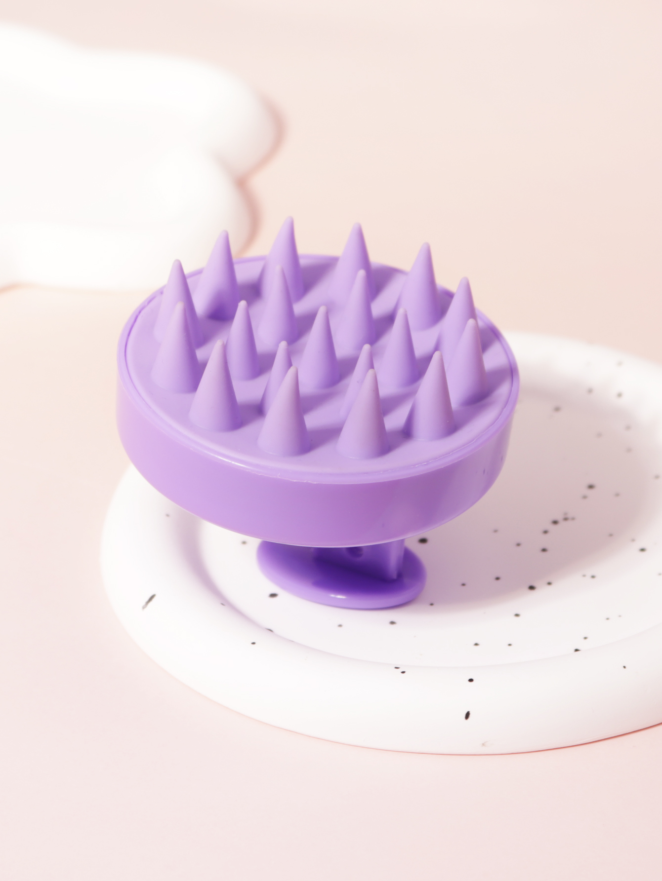 1 spazzola per shampoo per massaggiatore per cuoio capelluto, spazzola per la pulizia del cuoio capelluto, silicone, per la rimozione della forfora, spazzola per la crescita dei capelli