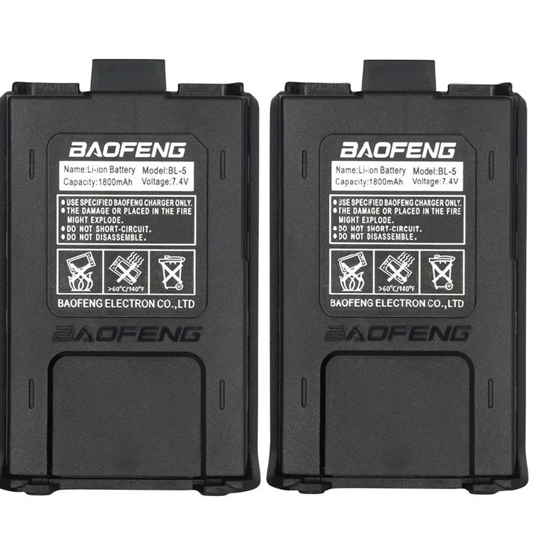 1/2pcs 1800mah/3800mAh Walkie Talkie battery for Two Way Radio Baofeng Uv 5r Battery For Uv-5ra uv-5re