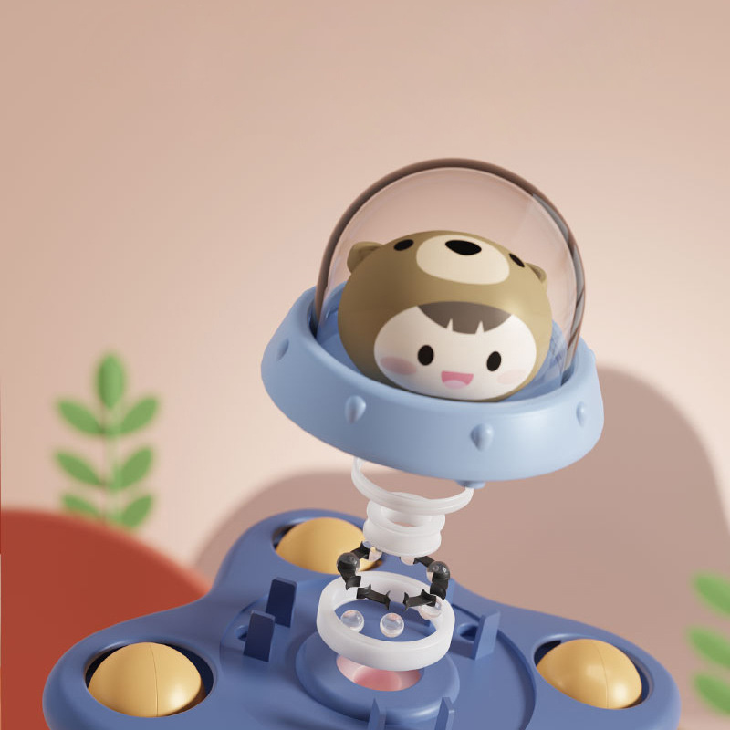 3 unids/set de juguetes para bebés, juguetes giratorios con ventosa para niños pequeños, juguetes sensoriales para aliviar el estrés, sonajeros giratorios educativos