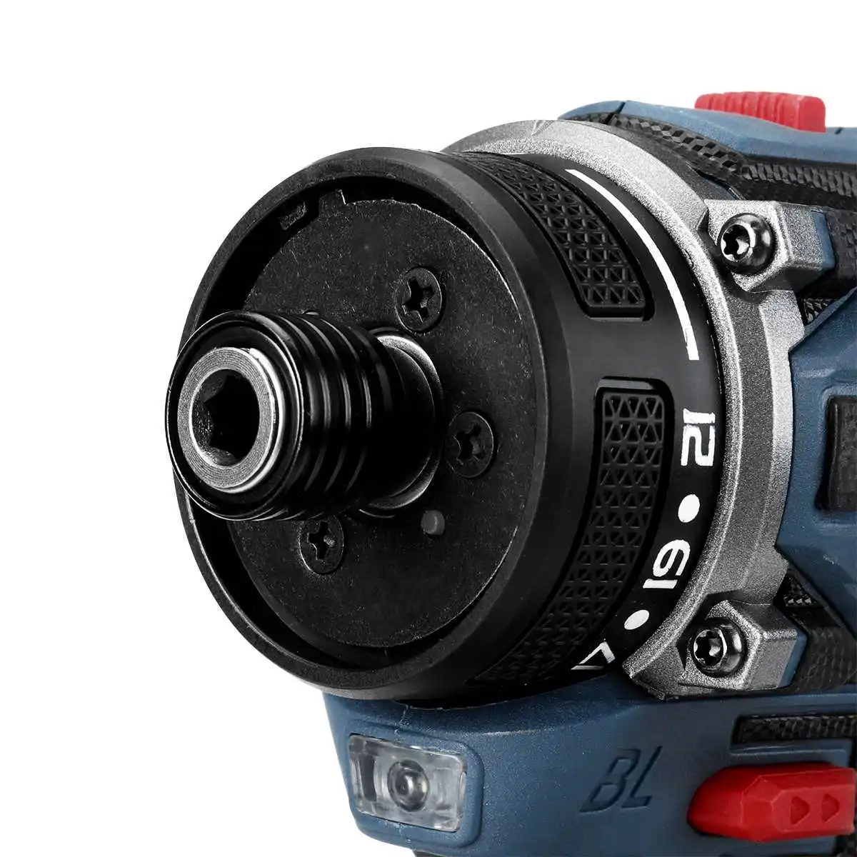 Chave de fenda elétrica sem escova, 1/4 polegadas, 4000rpm, 21 + 1 engrenagem, duas velocidades, ferramenta de broca elétrica sem fio para makita, bateria de 18v