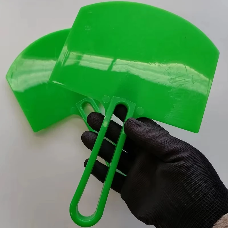 Cuchara de cubo curvada, cuchillo de masilla, raspador de pintura para acabado de paneles de yeso, calcomanías de raspado de yeso, herramientas de construcción, 1 ud.