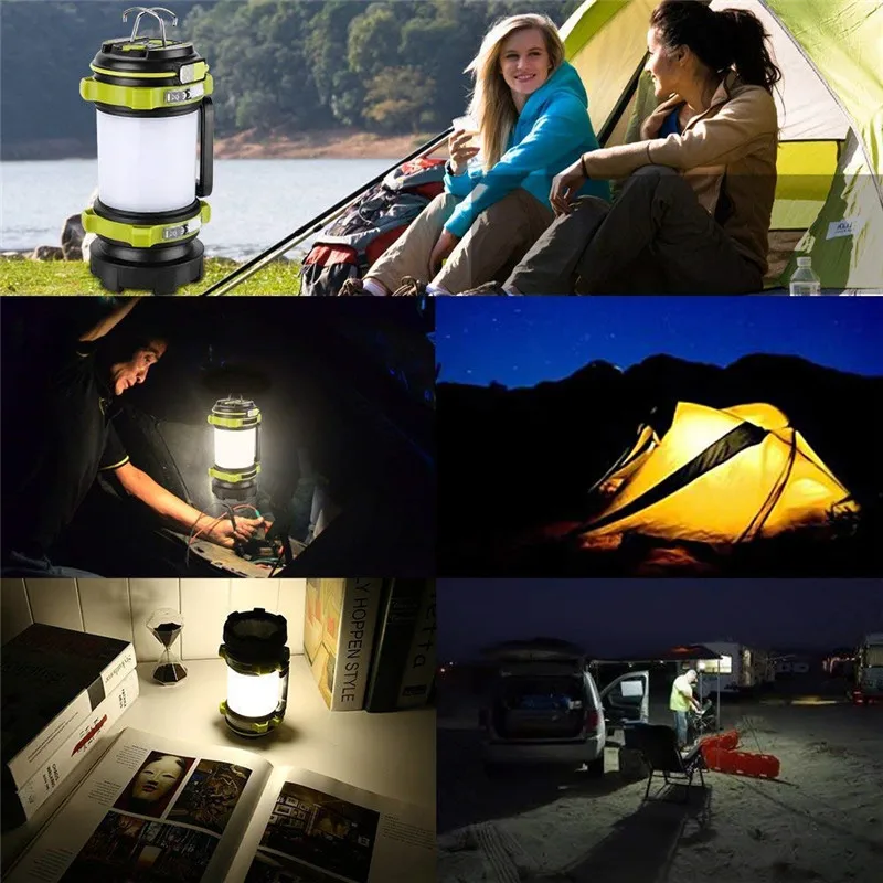 ZK30 8000 lúmenes 100W de larga duración, linterna LED recargable por USB linterna de Camping resistente al agua linterna de búsqueda al aire libre para caza de peces