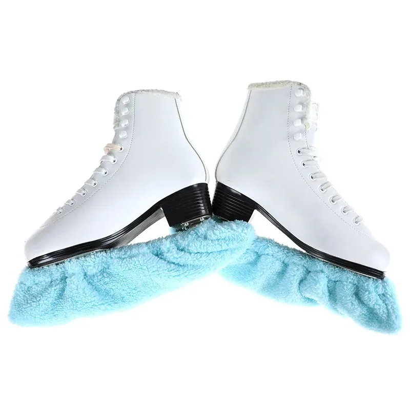 Samt Eislaufen Eiskunstlauf Klinge Abdeckung Staubdicht Skate Schuhe Abdeckungen Schutz Elastische Fleece Anti-rost Wasser Absorption