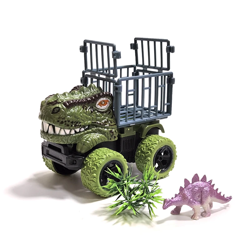 Zabawki samochody inercyjne, dinozaury, ciężarówki, monster trucki, transportery z figurkami dinozaurów dla chłopców, maluchów, gry z dinozaurami T-Rex