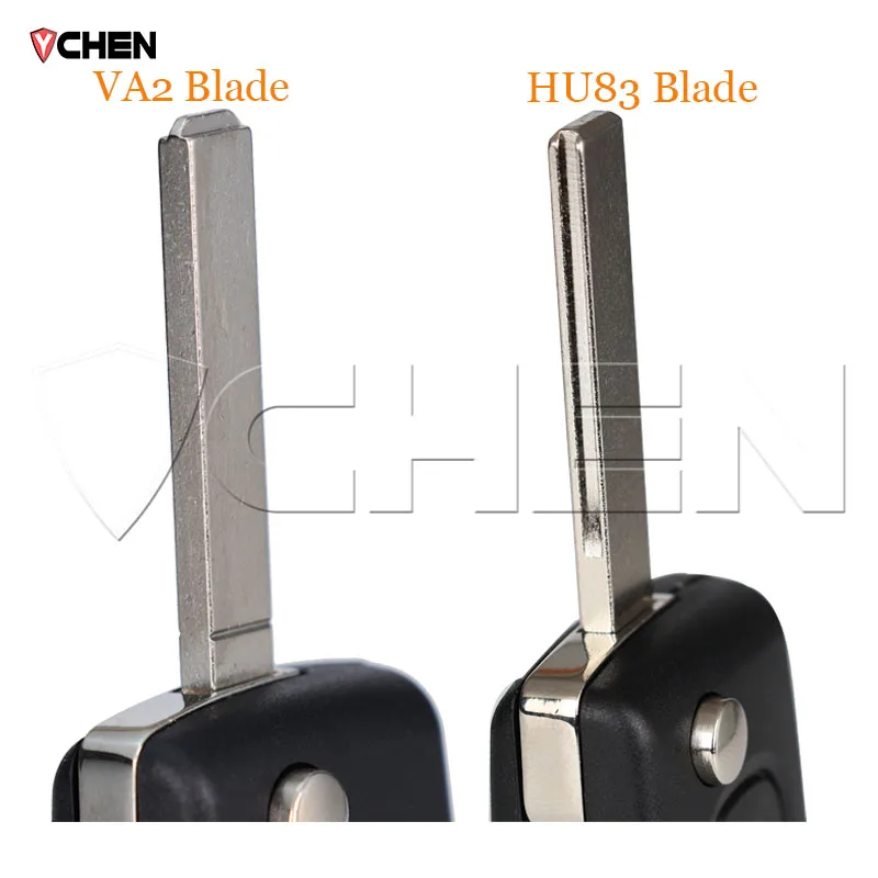 For Peugeot 207 307 308 407 607 807 Remote Key Case For Citroen C2 C3 C4 C5 C6 Flip Folding Car Key Shell 2/3/4 start Buttons