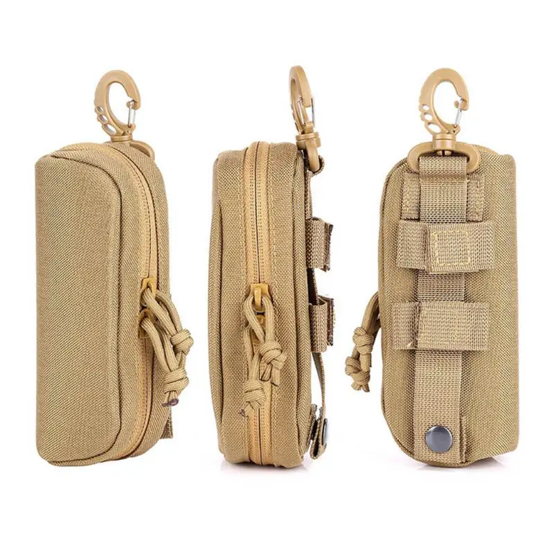 ยุทธวิธี MOLLE กรณีแว่นตาล่าสัตว์กันกระแทกแว่นตาป้องกันกล่องแบบพกพากลางแจ้งแว่นตากันแดด Case-1000D ไนลอน