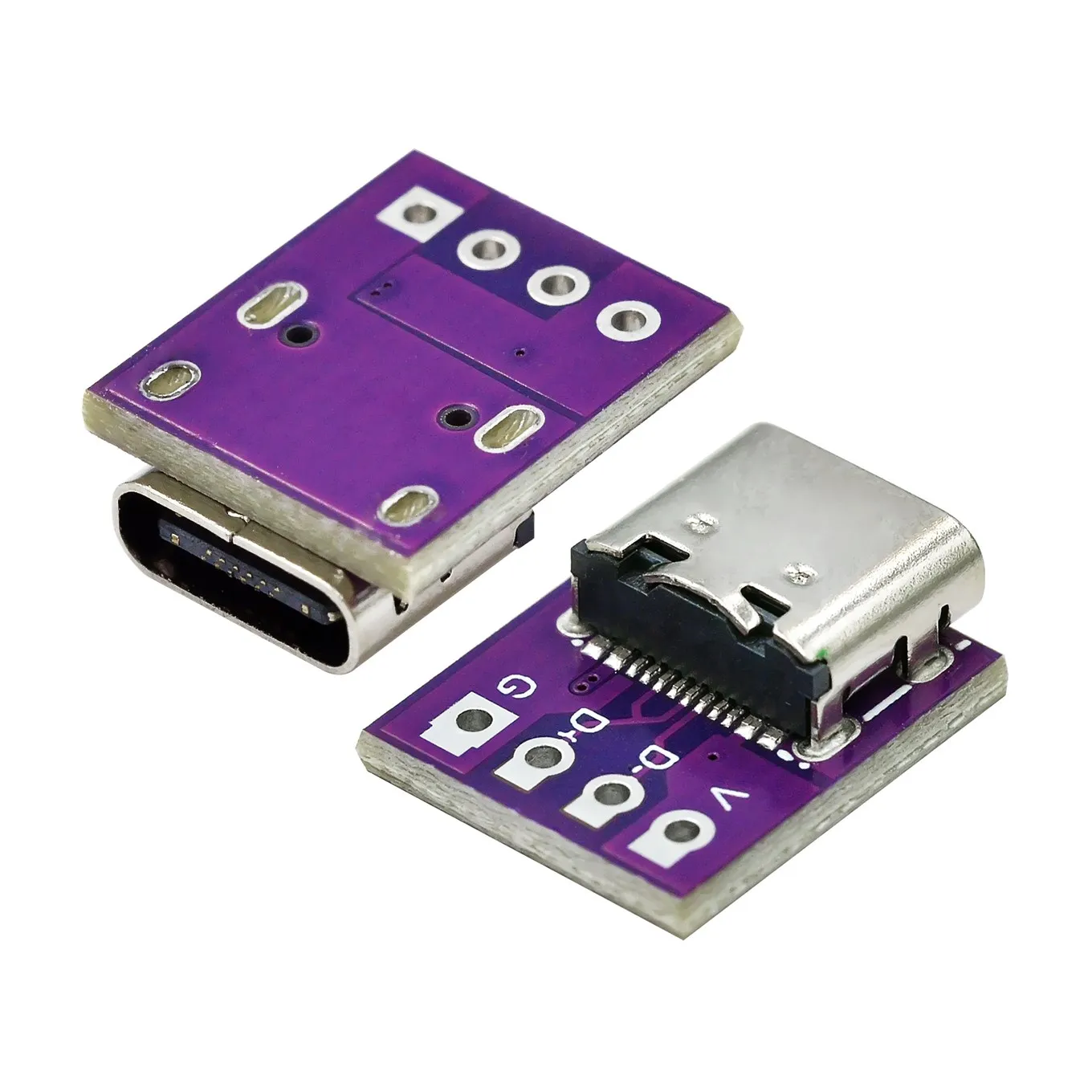 USB3.1 16P ถึง2.54บอร์ดตัวแปลงกำลังสูงในปัจจุบันจะถูกแทรกทั้งสองด้านของ papan ujian ฐานแม่ TYPE-C