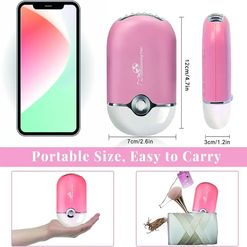 USB 充電式ポータブルミニファン冷却ファンブレードレスハンドヘルドまつげドライヤーミニハンドヘルドファン空調送風機