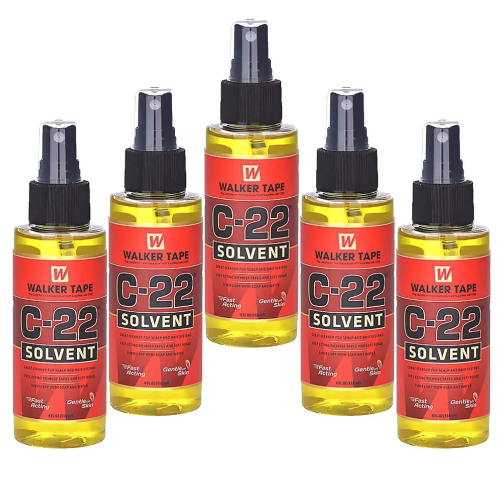 C-22/bottiglia Solvente Spray Remover per parrucche in pizzo Parrucchino Dispositivo di rimozione adesivo Parrucca Colla per estensioni dei capelli a nastro