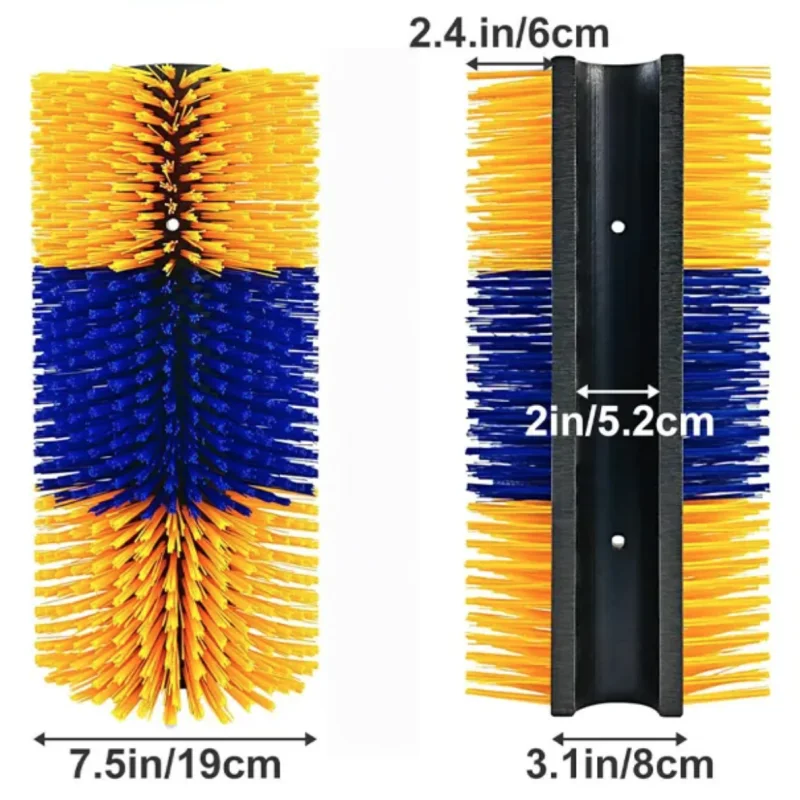 Livestock Grooming Brush Deep Massage Grooming Tool Quick-Connect System For Cow Horse Goat Sheep Itch Relief Back Scratching