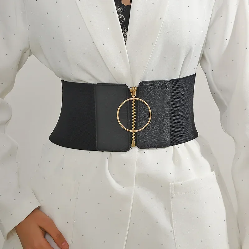 Cinturón de corsé para mujer a la moda, fajas elásticas anchas, cinturón elástico en la cintura, vestido Punk, camisa, pretina, accesorios de ropa, fajas