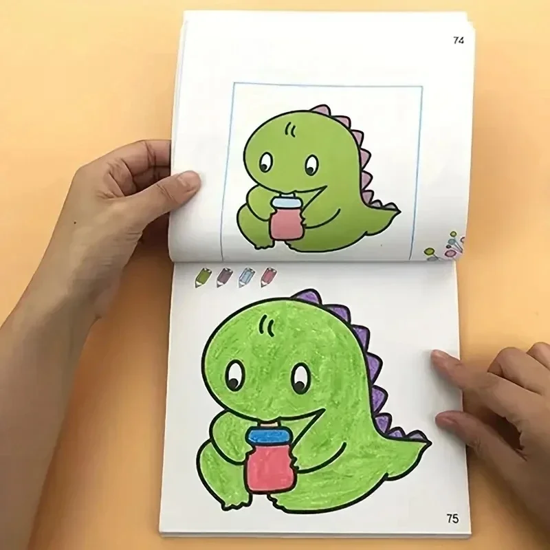 160 페이지 어린이 그림 그림 책 자동차 동물 야채 아기 그림책 학교 조기 교육 계몽 편지지