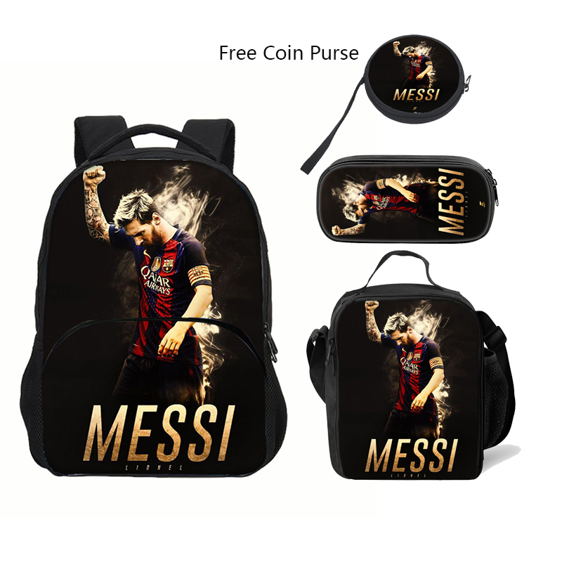 M-Messi Backpack High Capacity School Backpack Student backpack For Boy Girls Laptop School Bags Boys Girl Travel Book Bag
