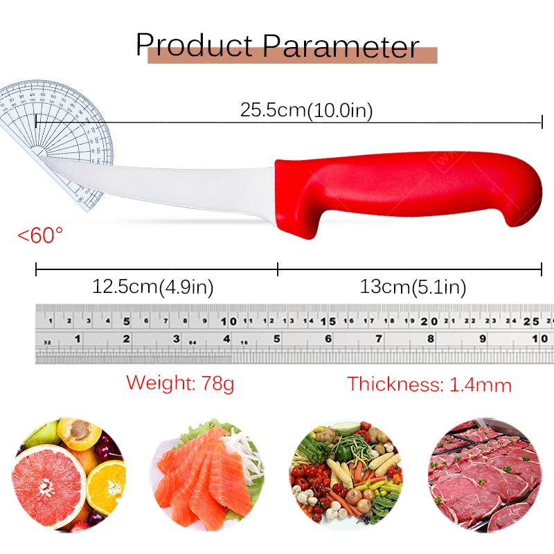 Edelstahl häuten Schnitz messer Küche Ausbein messer Fleisch Metzger Hackmesser Dienst programm Schneiden Fisch Gemüse Obst Messer