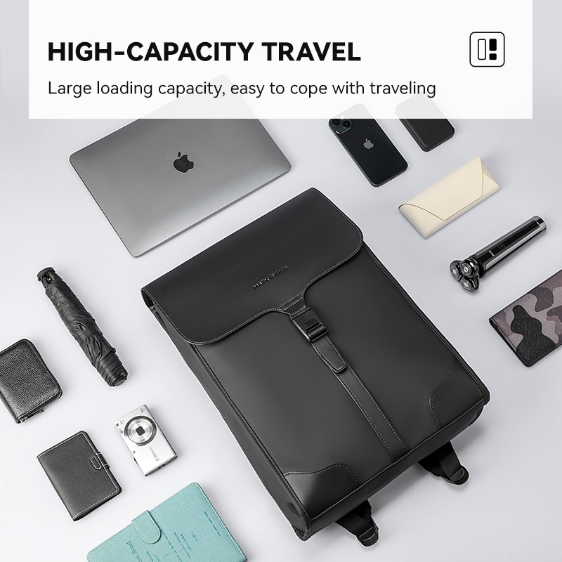 MARK RYDEN Slanke kantoorlaptoprugzak Heren Dames Lichtgewicht