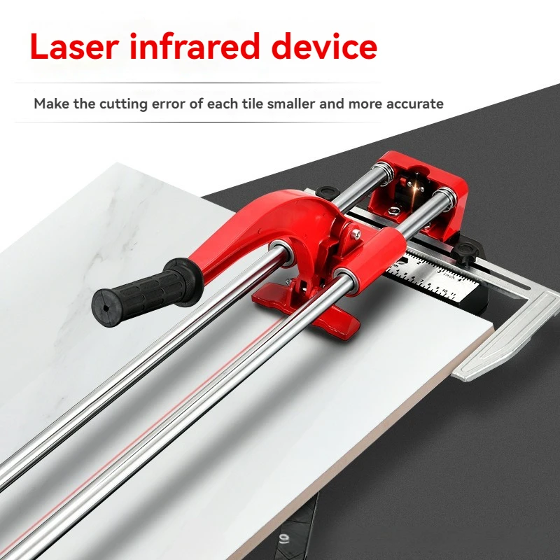 Manual Tile Cutting Machine, Wall Tile Pusher, Aluminum Alloy Double Track Infrared Ceramic Tile Cutting Machines Ceramic Tile B