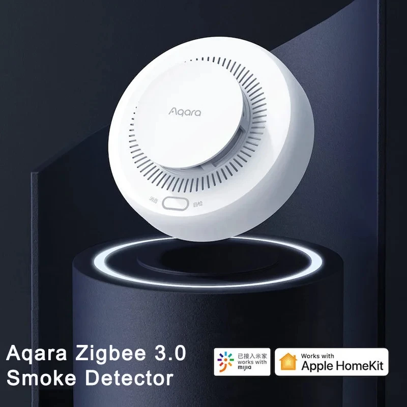 Aqara Smoke Detector Sensor Zigbee Smart Fire Alarm Monitor Sound Alert Home Security Work With Xiaomi Mijia Mi home Homekit APP