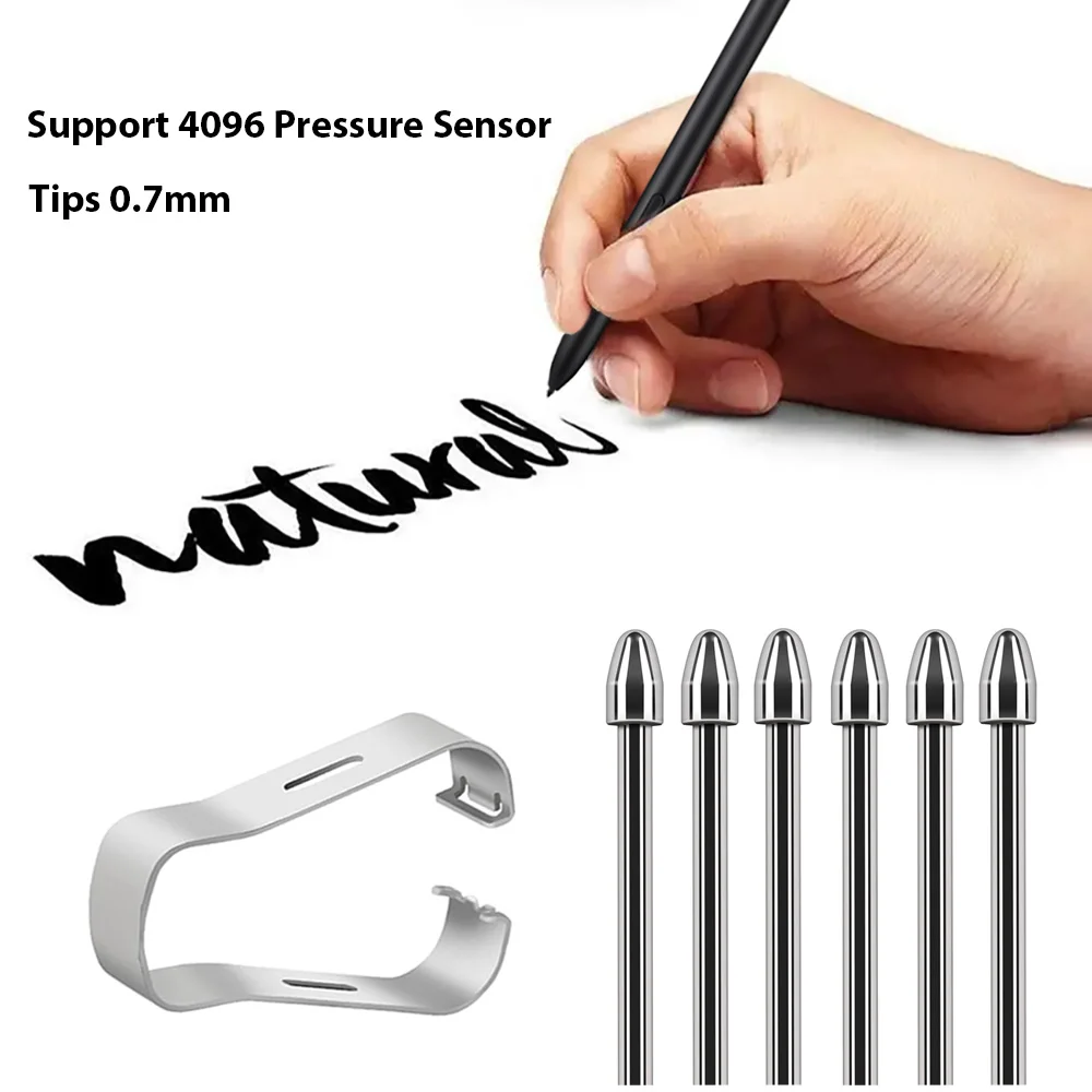 Stylus pen tip For Samsung Tablet Titanium Alloy Replacement Pen Tips 4096 Pressure Sensitivity and Tilt Support Stylus Nibs