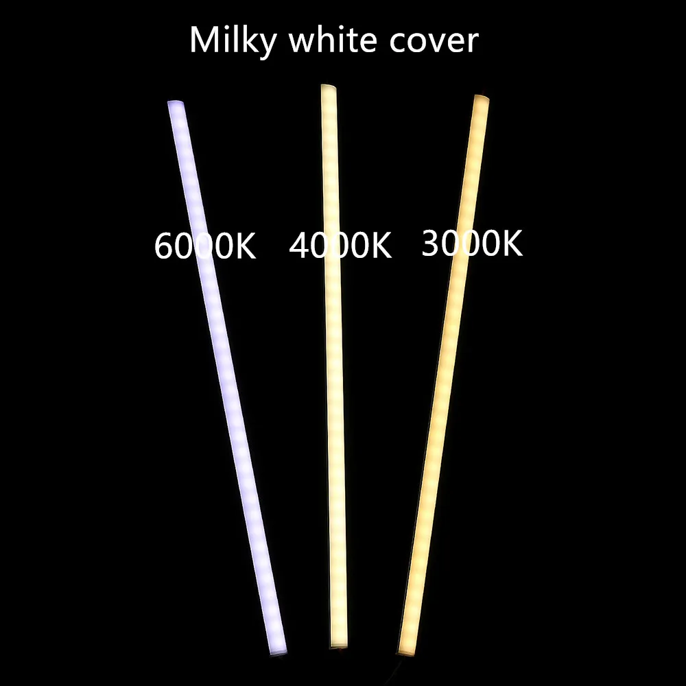 LED อลูมิเนียมแถบแสงแข็ง DC12V 50 ซม.20 นิ้ว U/V-shape 5730 36LEDs LED ช่องอลูมิเนียมไฟตกแต่งบ้าน