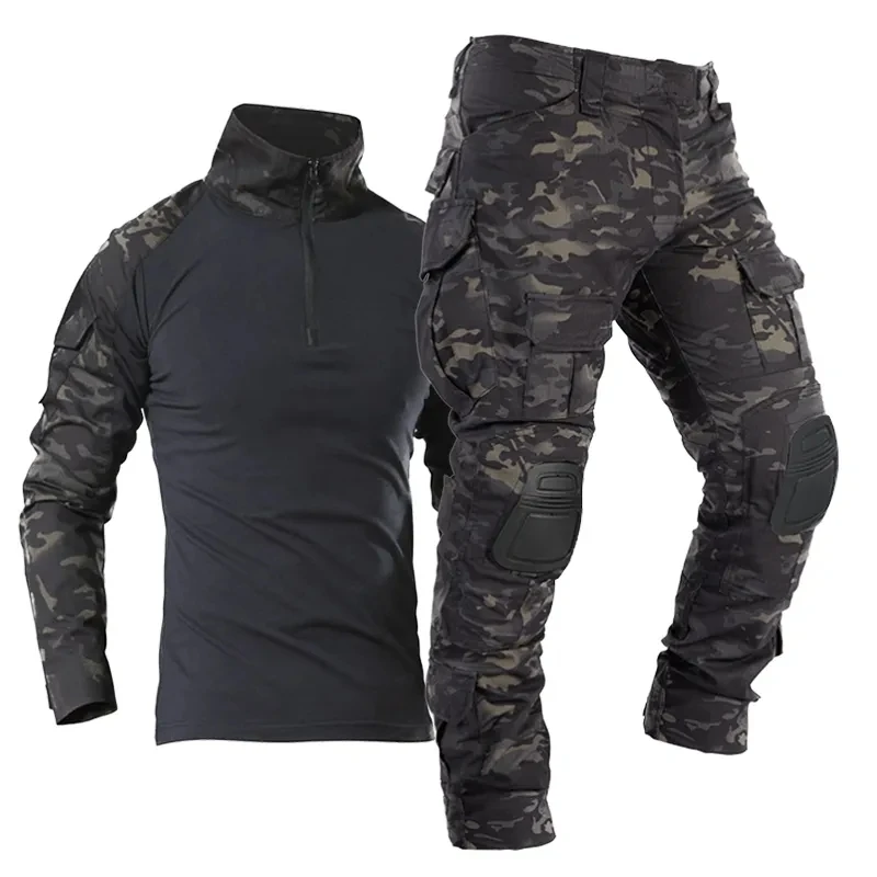 Militär Uniform Camouflage Taktische Multicam Anzug Männer Airsoft Kampf Paintball Hemd Mantel Hose Soldat Sniper Jagd Kleidung