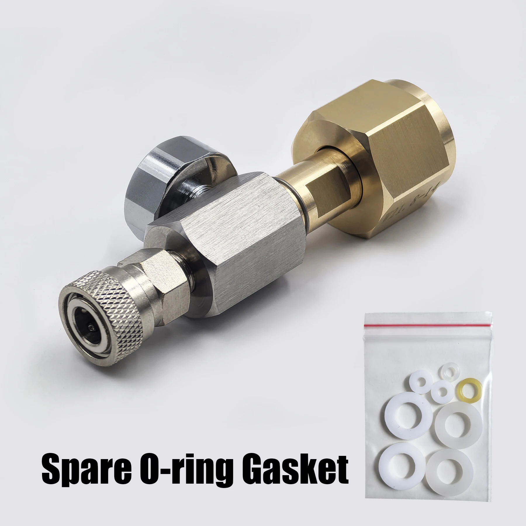 โซดาน้ํา Sparking Water Maker ถังขวด CO2 บรรจุ Station Refill อะแดปเตอร์ W21.8-14 หรือ G3/4 หรือ CGA320