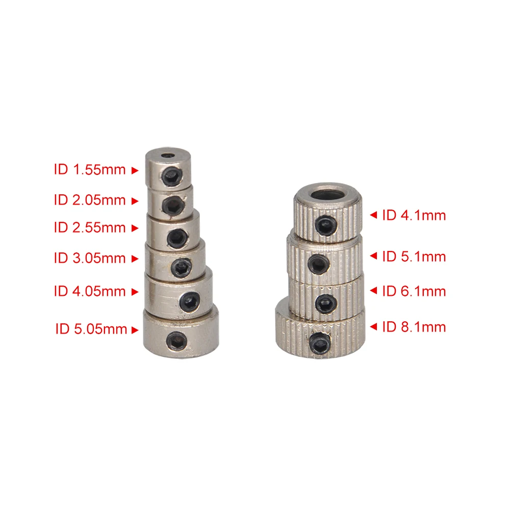 10PCS โลหะล็อคล้อคอเพลาเพลา BUSHING Landing Gear Stopper 1.6/2.1/ 2.6/ 3.1/ 4.1/ 5.1/ 6.1/ 8.1 มม.สําหรับรุ่น RC อะไหล่