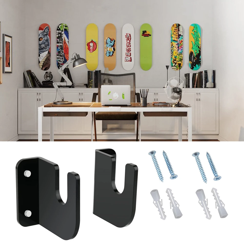 1 paire planche à roulettes support mural acrylique planche à roulettes support mural présentoir intérieur flottant planche à roulettes support de rangement support